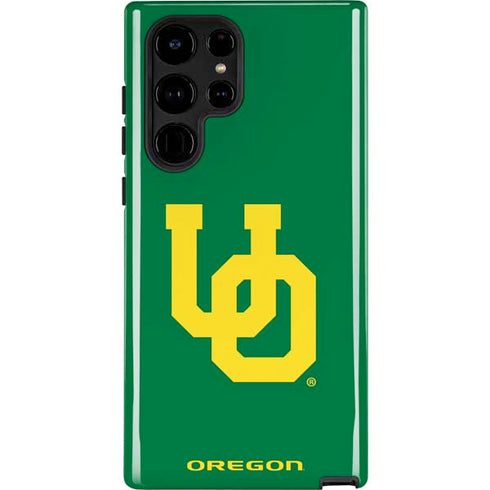 University of Oregon UO on Green Galaxy S25 Ultra Impact Case